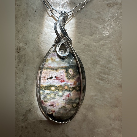 artifice jewelry Jewelry - Sterling Silver Ocean Jasper Necklace Pendant